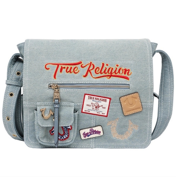 True Religion Handbags - NEW True Religion Denim Messenger Handbag